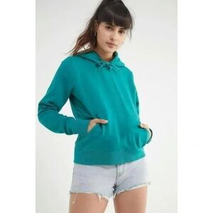 Urban Outfitters Skater Basic Teal Skater Cotton Casual Hoodie Sweatshirt